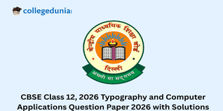CBSE Class 12 Typography & Computer Application Question Paper 2026 PDF with Solutions - Available